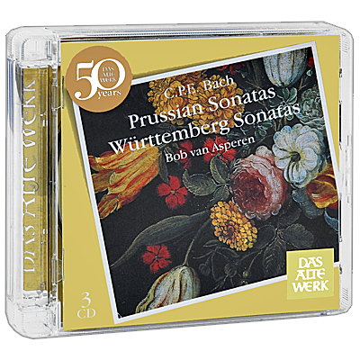 Das Alte Werk C P E Bach Prussian & Wurttemberg Sonatas (3 CD) ван Асперен Bob van Asperen инфо 9706i.